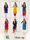 Glam Up By Blue Hills Rayon Embroidery Wholesale Kurti With Bottom In India
